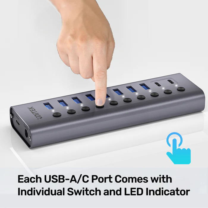UNITEK 10-in-1 Individual Switches Hub UNITEK 10-in-1 Individual Switches Hub